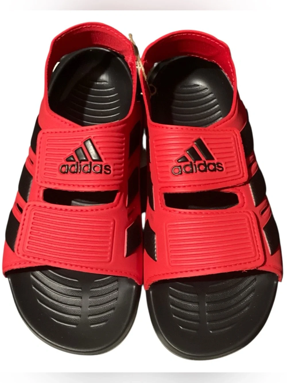 NEW Kids' Adidas Red & Black Altaswim 2.0 Water Shoes Sandals - Size 2